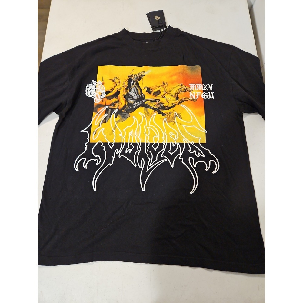 Darc Sport Valhalla Mens Large Limited Edition Black Graphic T-Shirt Cotton(1857